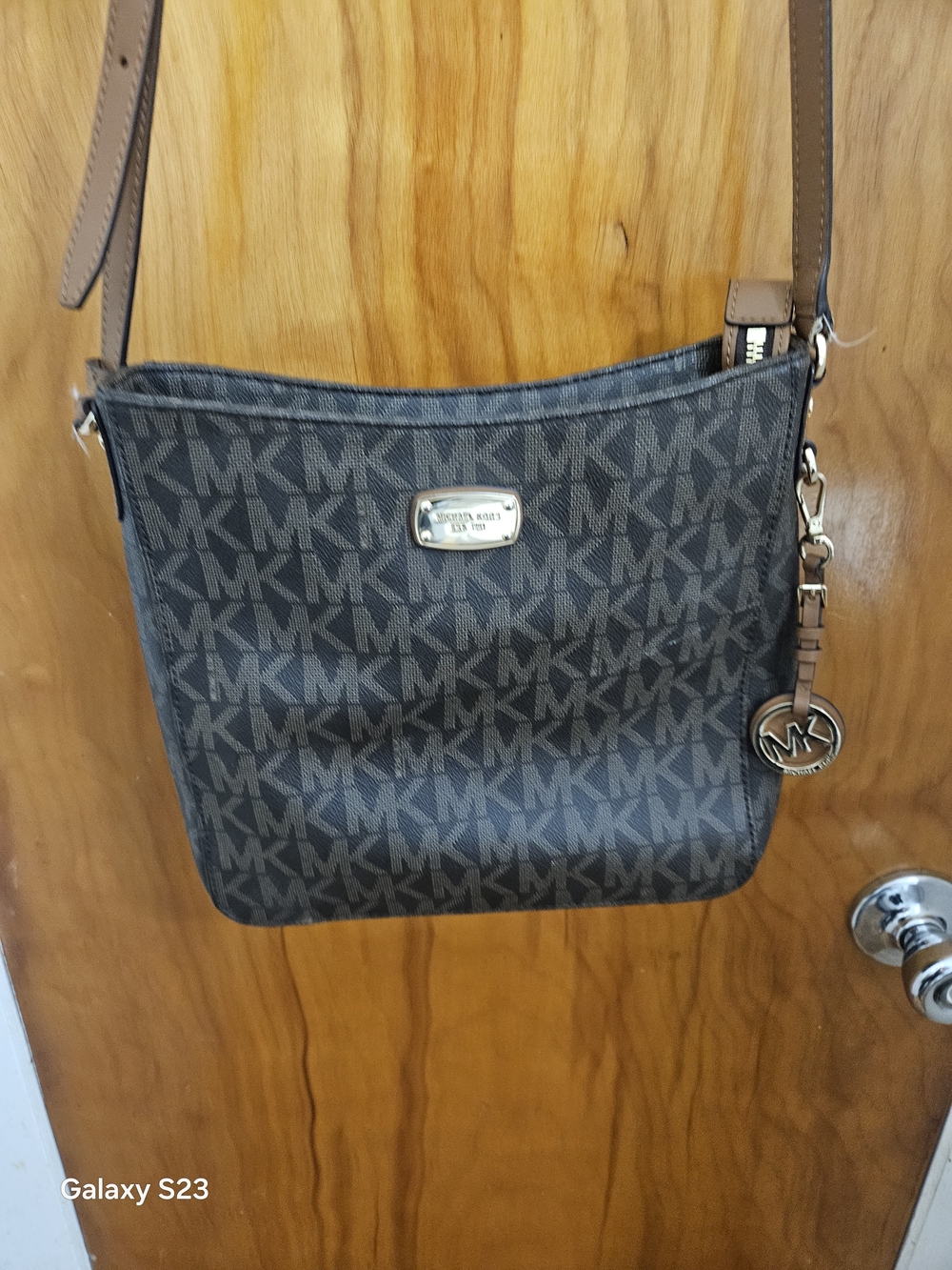 Michael Kors Brown Signature MK Crossbody Bag